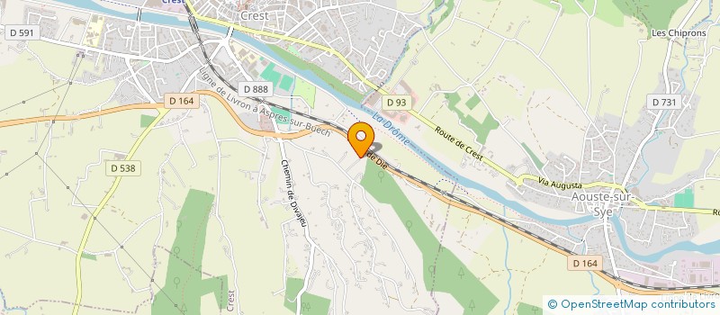 localisation de l'entreprise TRANS'VERSALE à CREST