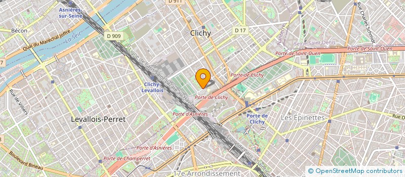 localisation de l'entreprise TRANS'VERT à CLICHY