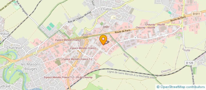 localisation de l'entreprise TRANS VIENNE EXPRESS à NIORT