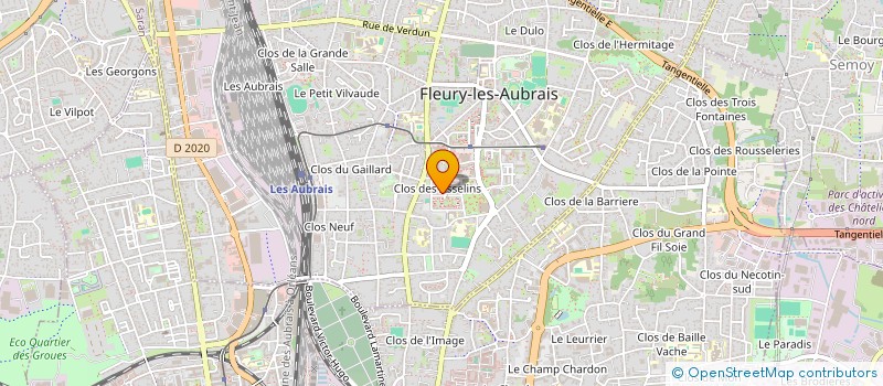 localisation de l'entreprise TRANS VIP DU CENTRE à FLEURY-LES-AUBRAIS