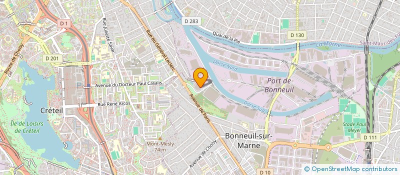 localisation de l'entreprise TRANS-XPRESS IDF à BONNEUIL-SUR-MARNE