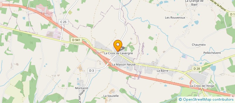 localisation de l'entreprise TRANS'YB à SAINT-VICTURNIEN