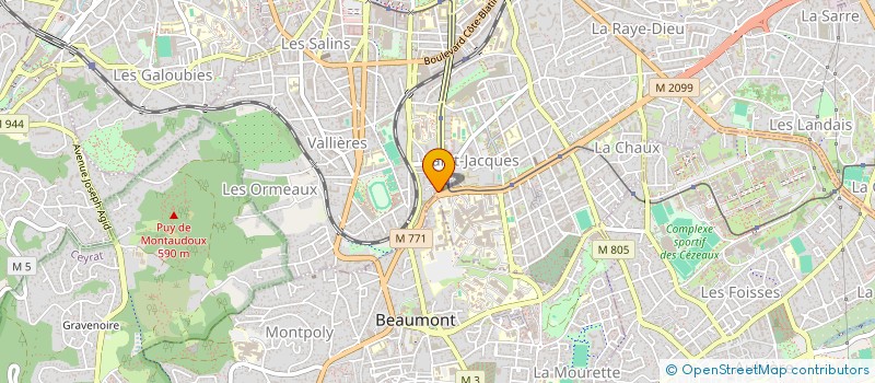 localisation de l'entreprise TRANS YUTA  CLERMONT-FERRAND