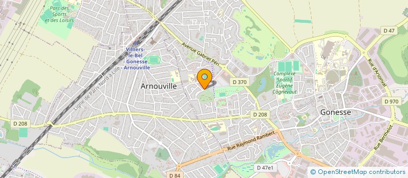 localisation de l'entreprise TRANS2M à GONESSE