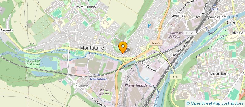 localisation de l'entreprise TRANS4E20 à MONTATAIRE