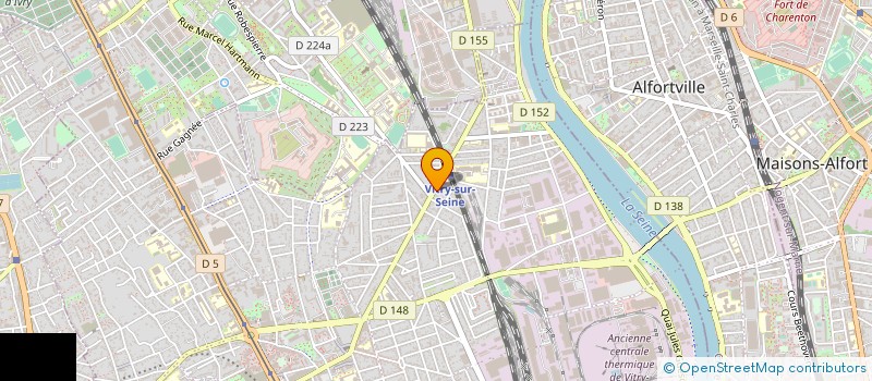 localisation de l'entreprise TRANS5 à VITRY-SUR-SEINE