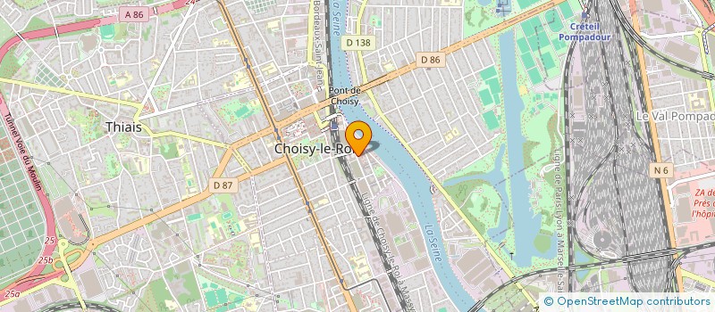 localisation de l'entreprise TRANSA.COM à CHOISY-LE-ROI