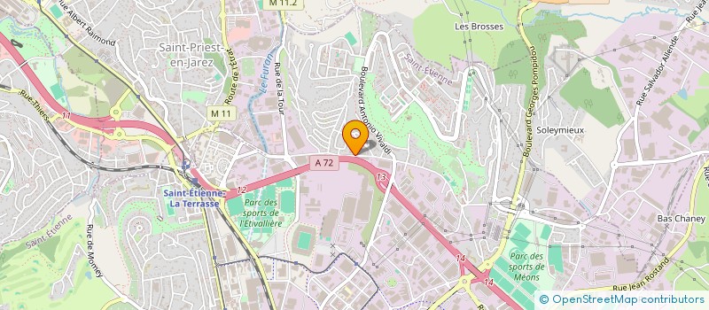 localisation de l'entreprise TRANSA COM  SAINT-ETIENNE