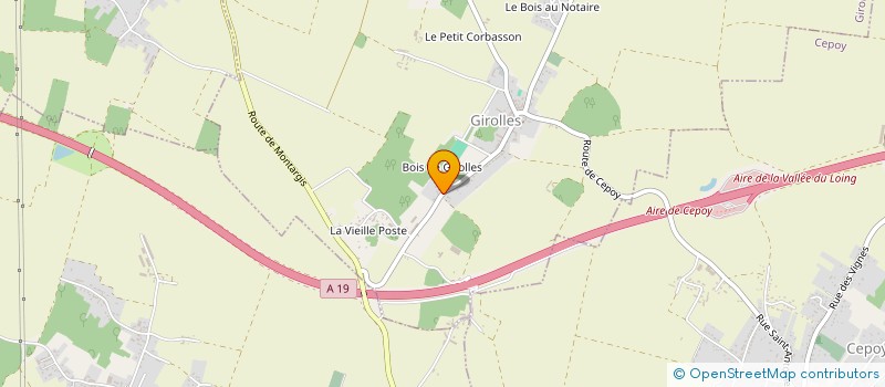 localisation de l'entreprise TRANSABOIS-CHAUFFAGE à GIROLLES