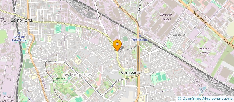 localisation de l'entreprise TRANSAC 21 à VENISSIEUX