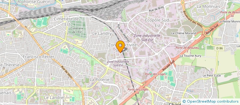 localisation de l'entreprise TRANSAC A  RENNES