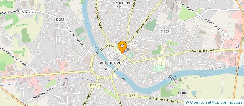 localisation de l'entreprise TRANSAC IMMO 47  VILLENEUVE-SUR-LOT