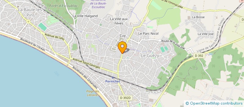 localisation de l'entreprise TRANSAC IMMOPROS à LA BAULE-ESCOUBLAC