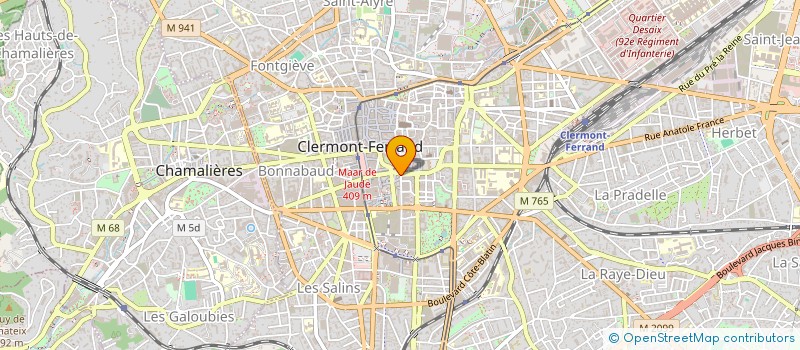 localisation de l'entreprise TRANSAC SARL  CLERMONT-FERRAND