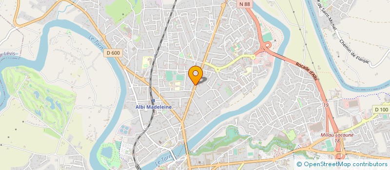 localisation de l'entreprise TRANSACAR SERVICES à ALBI