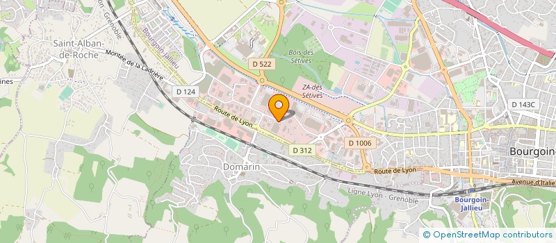 localisation de l'entreprise TRANSACOM à BOURGOIN-JALLIEU