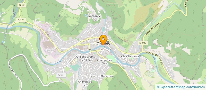 localisation de l'entreprise TRANSACTION AGRICOLE à ORNANS