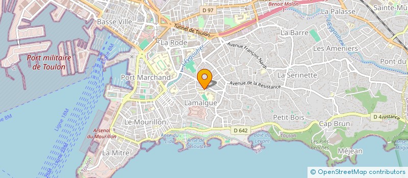 localisation de l'entreprise TRANSACTION COMMERCIALISATION INTERNATIO  TOULON