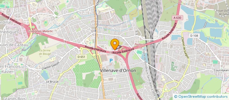 localisation de l'entreprise TRANSACTION FONCIERE ET BATIMENT  VILLENAVE-D'ORNON