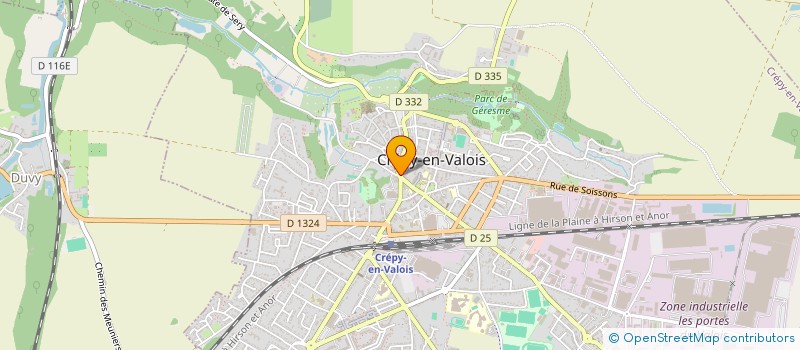 localisation de l'entreprise TRANSACTION LOCATION GERANCE CATENNE IMMOBILIER  CREPY-EN-VALOIS