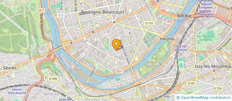 localisation de l'entreprise TRANSACTION PLUS  BOULOGNE-BILLANCOURT