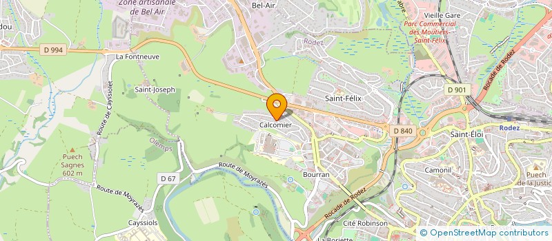 localisation de l'entreprise TRANSACTIONS 12  RODEZ