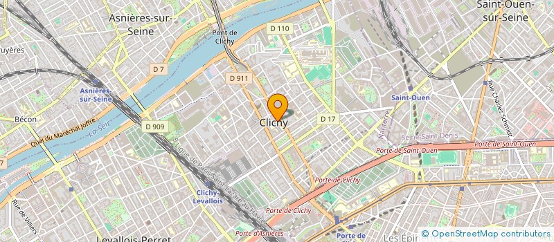 localisation de l'entreprise TRANSACTIONS CLICHY IMMOBILIER à CLICHY