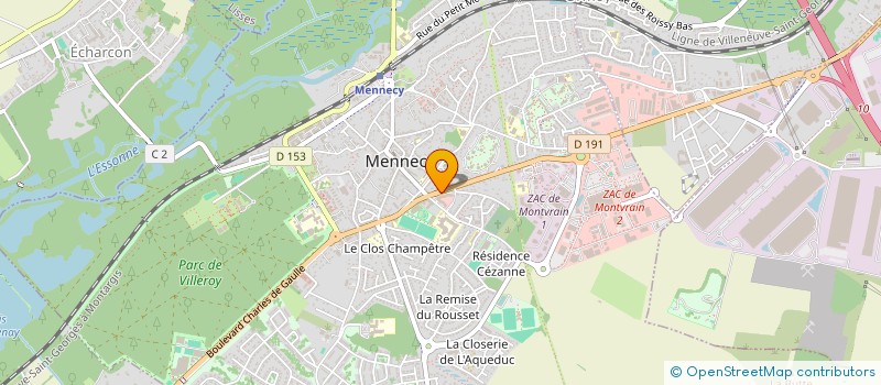 localisation de l'entreprise TRANSACTIONS COMMERCE IMMOBILIER à MENNECY