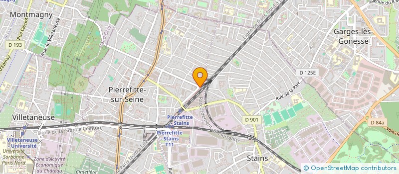 localisation de l'entreprise TRANSACTIONS FRANCAISES N°1 IMMOBILIERES à PIERREFITTE-SUR-SEINE