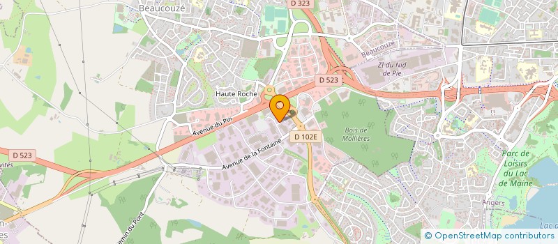localisation de l'entreprise TRANSACTIONS FRANCE BIS à BEAUCOUZE