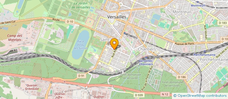 localisation de l'entreprise TRANSACTIONS IMMOBILIERES à VERSAILLES