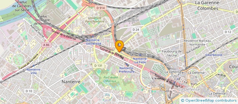 localisation de l'entreprise TRANSACTIS à NANTERRE