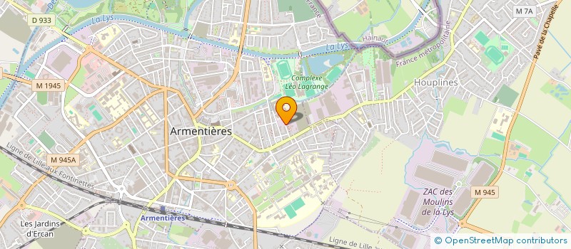 localisation de l'entreprise TRANSAD 59-62 à ARMENTIERES