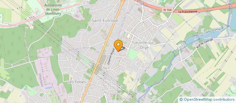 localisation de l'entreprise TRANSADAPT 91  LEUVILLE-SUR-ORGE