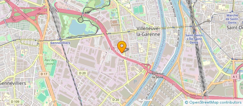 localisation de l'entreprise TRANSADEL à VILLENEUVE-LA-GARENNE