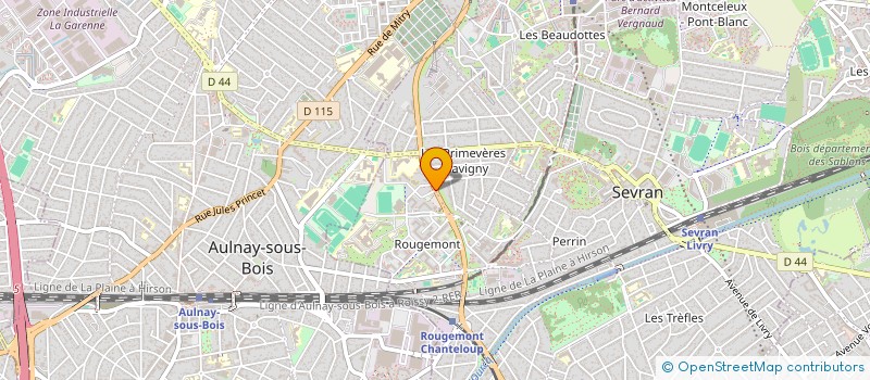 localisation de l'entreprise TRANSAK à SEVRAN