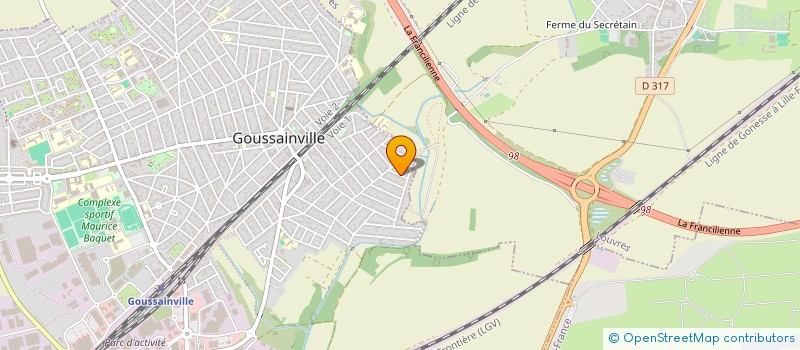 localisation de l'entreprise TRANSAK'IMMO à GOUSSAINVILLE
