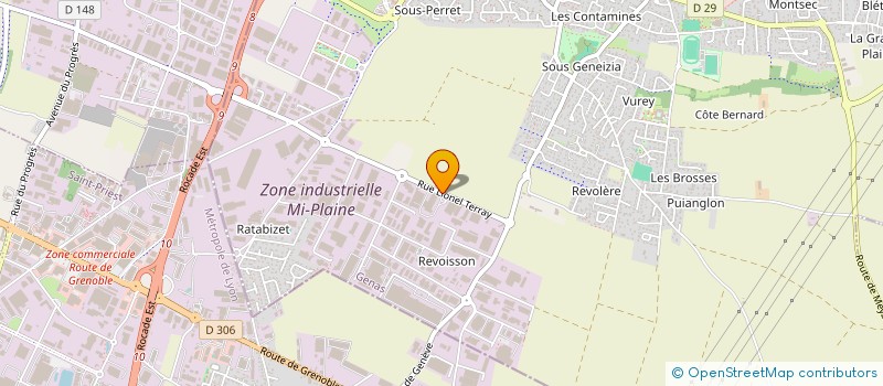 localisation de l'entreprise TRANSALCA  GENAS