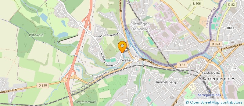 localisation de l'entreprise TRANSALEG à SARREGUEMINES