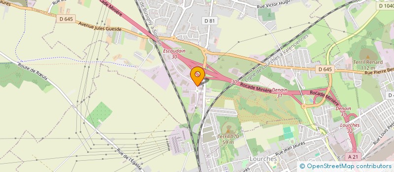 localisation de l'entreprise TRANSALLEST  ESCAUDAIN