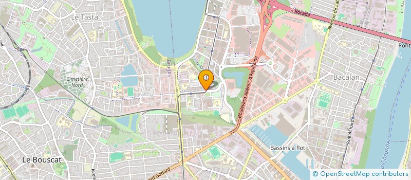 localisation de l'entreprise TRANSALLIANCE 33 à BORDEAUX