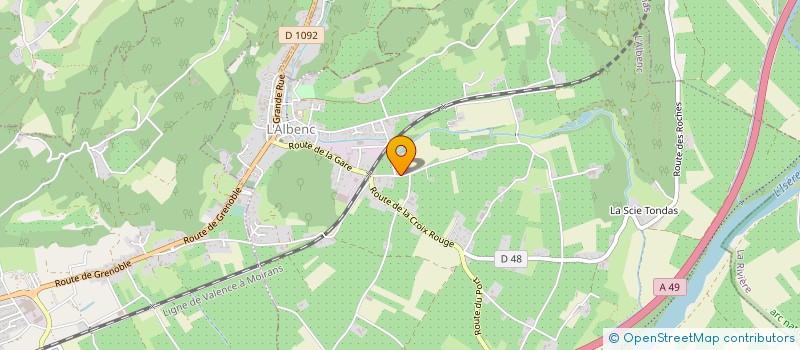 localisation de l'entreprise TRANSALP à L'ALBENC