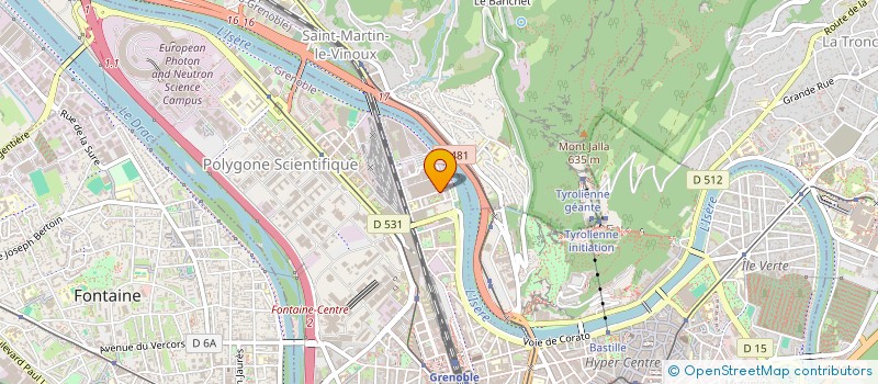 localisation de l'entreprise TRANSALPES EXPRESS à GRENOBLE