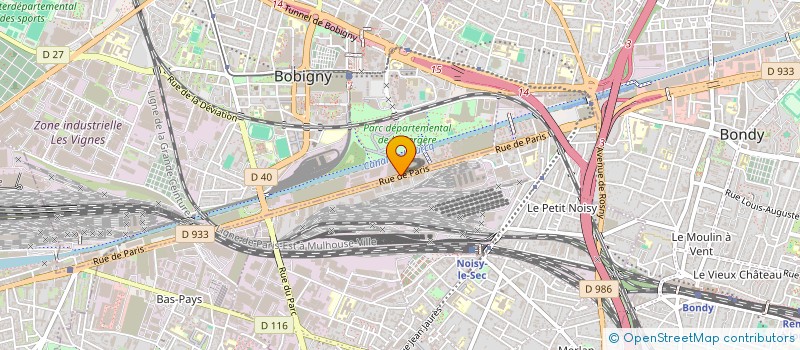 localisation de l'entreprise TRANSALU PARIS à BOBIGNY