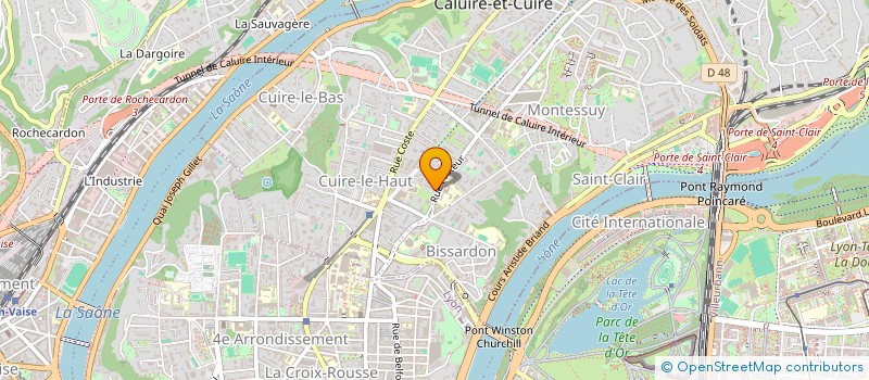 localisation de l'entreprise TRANSAREA à CALUIRE ET CUIRE