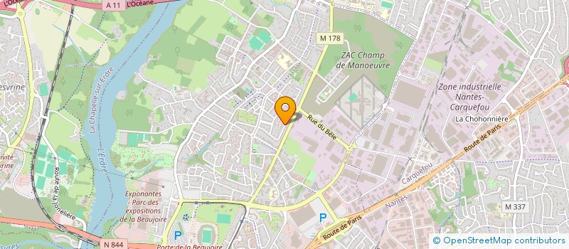 localisation de l'entreprise TRANSARIA à NANTES