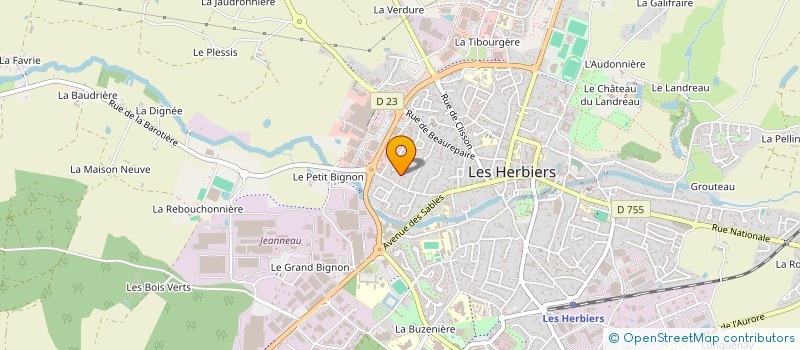 localisation de l'entreprise TRANSARTIC à HERBIERS (LES)