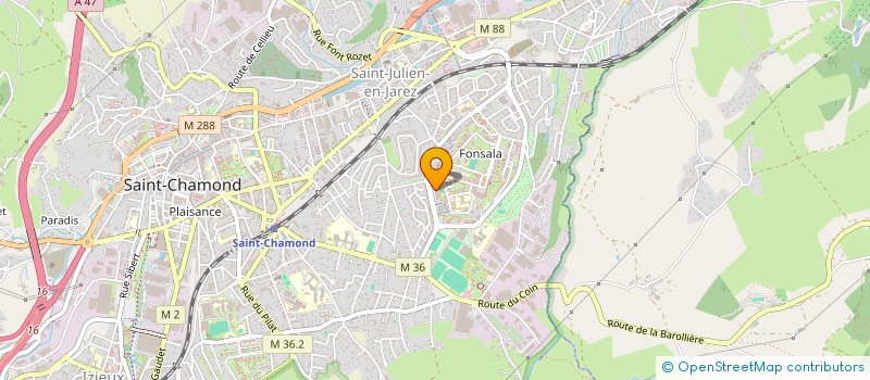 localisation de l'entreprise TRANSAS à SAINT-CHAMOND