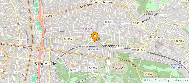 localisation de l'entreprise TRANSAT à VINCENNES