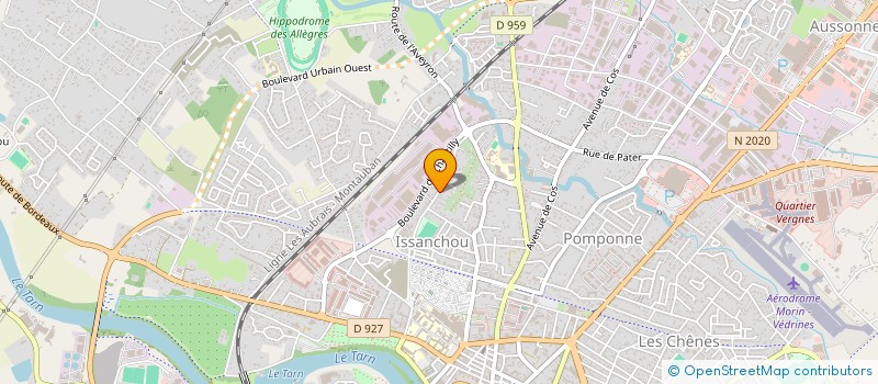 localisation de l'entreprise TRANSAUD ' à MONTAUBAN